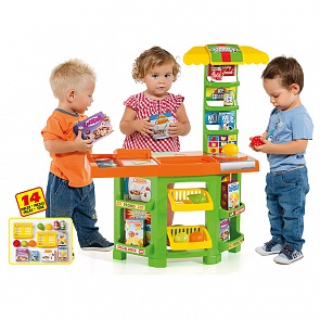 Игровой супермаркет с продуктами (Molto, M 16180veg) Игровой супермаркет с продуктами (Molto, M 16180veg)